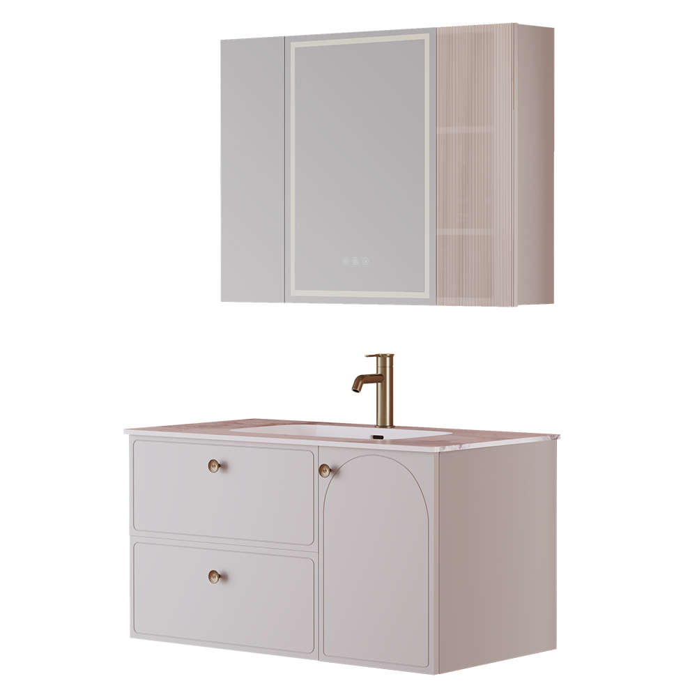 BC6301-100岩板款 生态实木茄子视频黄污柜