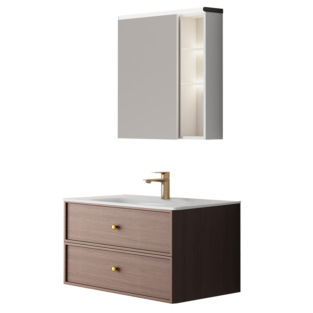 BC6302-080陶瓷盆款 生态实木茄子视频黄污柜